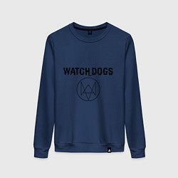 Свитшот хлопковый женский Watch Dogs, цвет: тёмно-синий