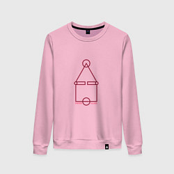 Свитшот хлопковый женский Style - Squid Game, цвет: светло-розовый