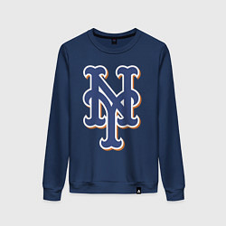 Свитшот хлопковый женский New York Mets - baseball team, цвет: тёмно-синий