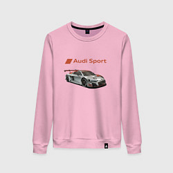 Свитшот хлопковый женский Audi sport - racing team, цвет: светло-розовый