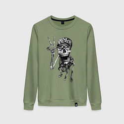 Женский свитшот Skeleton dude