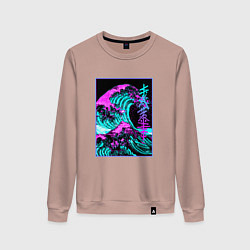 Женский свитшот НЕОНОВАЯ ВОЛНА, ЯПОНИЯ, ФУДЗИЯМА JAPAN NEON