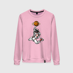 Женский свитшот Космический баскетболист