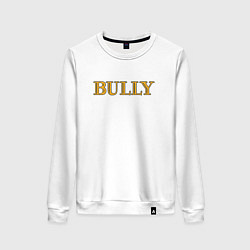 Свитшот хлопковый женский Bully Big Logo, цвет: белый