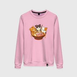 Женский свитшот Kawaii Cat Ramen