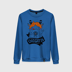 Женский свитшот Пушистый человечек и талисман