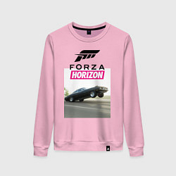 Свитшот хлопковый женский FORZA HORIZON CLASSIC, цвет: светло-розовый