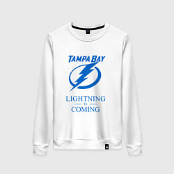 Женский свитшот Tampa Bay Lightning is coming, Тампа Бэй Лайтнинг