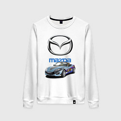Свитшот хлопковый женский Mazda Japan, цвет: белый
