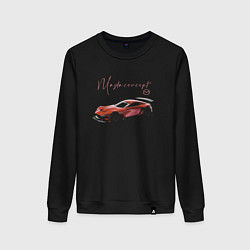 Свитшот хлопковый женский Mazda Concept, цвет: черный
