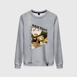 Женский свитшот Кагеяма Тобио, Нишиноя Ю, Хината Шоё Волейбол