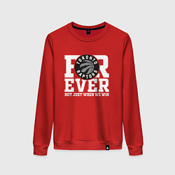 Свитшот хлопковый женский Toronto Raptors FOREVER NOT JUST WHEN WE WIN, цвет: красный