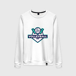 Свитшот хлопковый женский Volleyball - Club, цвет: белый