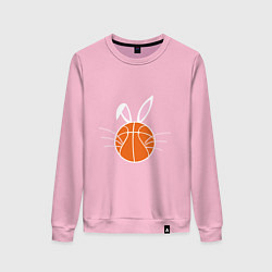 Свитшот хлопковый женский Basketball Bunny, цвет: светло-розовый