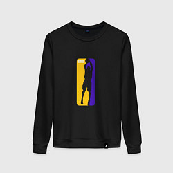 Свитшот хлопковый женский NBA Kobe, цвет: черный