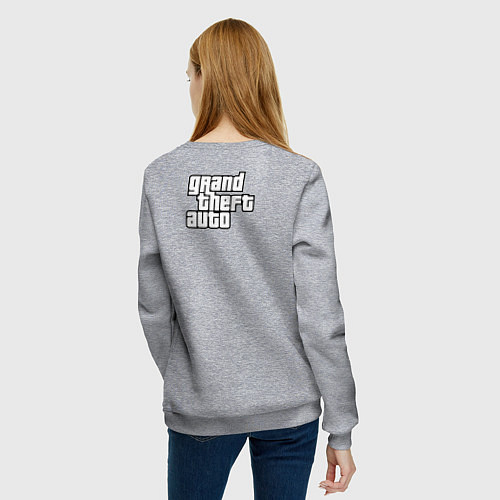 Женский свитшот GTA Orange gangster / Меланж – фото 4