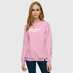 Свитшот хлопковый женский Got7 jinyoung, цвет: светло-розовый — фото 2