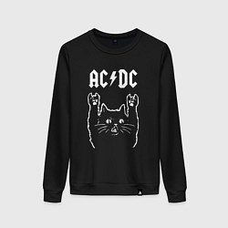 Женский свитшот ACDC РОК КОТ