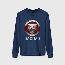 Свитшот хлопковый женский JAGUAR Jaguar, цвет: тёмно-синий