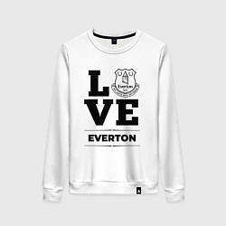 Свитшот хлопковый женский Everton Love Классика, цвет: белый