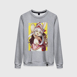 Свитшот хлопковый женский Nanachi made in abyss, цвет: меланж