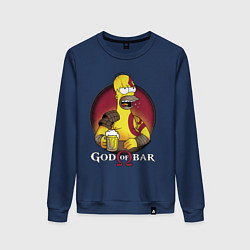 Женский свитшот Homer god of bar