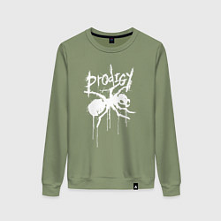 Свитшот хлопковый женский Draw white logo - Ant, цвет: авокадо