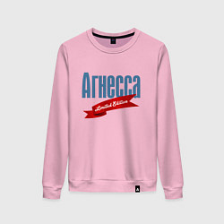 Свитшот хлопковый женский Агнесса Limited Edition, цвет: светло-розовый