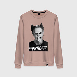 Свитшот хлопковый женский The Prodigy - firestarter, цвет: пыльно-розовый