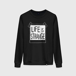 Свитшот хлопковый женский Life Is Strange - games, цвет: черный