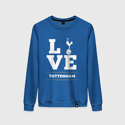 Свитшот хлопковый женский Tottenham Love Classic, цвет: синий