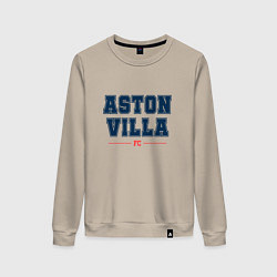 Свитшот хлопковый женский Aston Villa FC Classic, цвет: миндальный