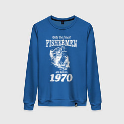 Женский свитшот Только лучшие рыбаки родились в 1970 году