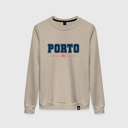 Свитшот хлопковый женский Porto FC Classic, цвет: миндальный