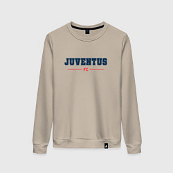 Свитшот хлопковый женский Juventus FC Classic, цвет: миндальный