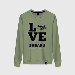 Женский свитшот Subaru Love Classic