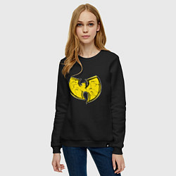 Свитшот хлопковый женский Style Wu-Tang, цвет: черный — фото 2