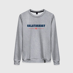 Свитшот хлопковый женский Galatasaray FC Classic, цвет: меланж