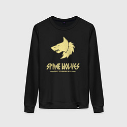 Женский свитшот Космические волки лого винтаж