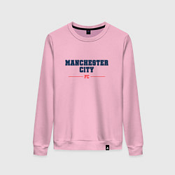 Свитшот хлопковый женский Manchester City FC Classic, цвет: светло-розовый