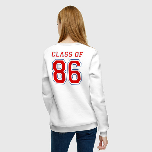 Женский свитшот Class of 86 / Белый – фото 4