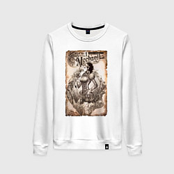 Свитшот хлопковый женский Lady Mechanika, цвет: белый