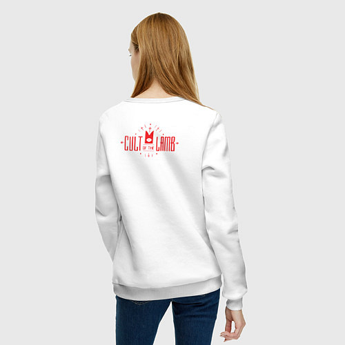 Женский свитшот Cult of the Lamb / Белый – фото 4