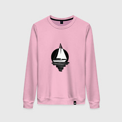 Женский свитшот Яхта в круге