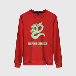 Женский свитшот Альфа легион винтаж лого гидра