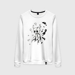 Свитшот хлопковый женский Hollow Knight game, цвет: белый