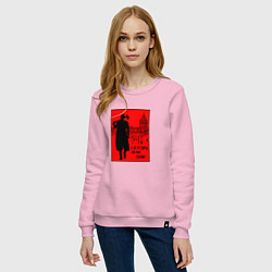 Свитшот хлопковый женский Раскольников - А не срубить ли мне бабок, цвет: светло-розовый — фото 2