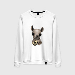 Женский свитшот Футбол - Носорог