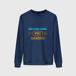 Свитшот хлопковый женский Игра Heroes of Might and Magic pro gaming, цвет: тёмно-синий