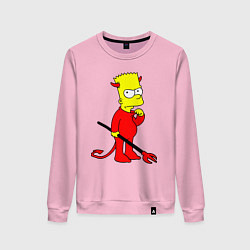 Женский свитшот Bart Simpson - devil